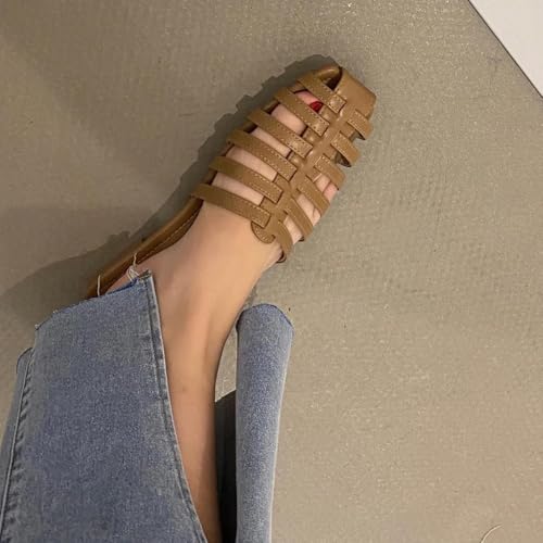 Round Toe Flat Shoes with a Casual Backless Design Suitable for Women's Daily Lightweight Wear2