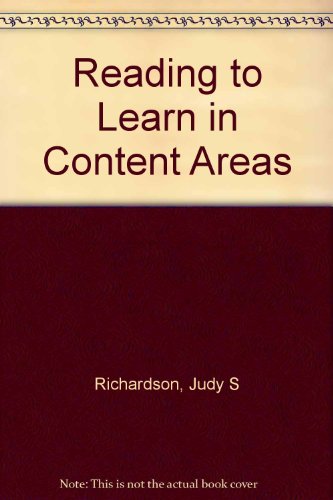 Study Guide for Reading to Learn in the Content... 0534507395 Book Cover