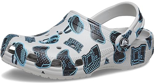 Image of Crocs Unisex-Child Classic Graphic Clog, Game Over Atmosphere, 5 M US Toddler
