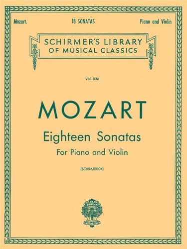 Mozart: 18 Sonatas for Piano & Violin, Schirmer