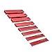HFS(R) Setup Blocks Height Gauge Set Aluminum Alloy Setup Bars Kit for Table Saw Woodworking 15pcs Red Metric
