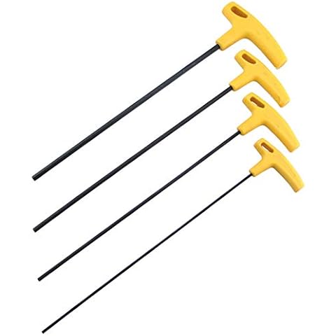 T-Handle Hex Key Set,Extra Long Allen Wrench Set,Metric Hexagon Keys Set for Automotive Household Projects(4 Piece) Cover