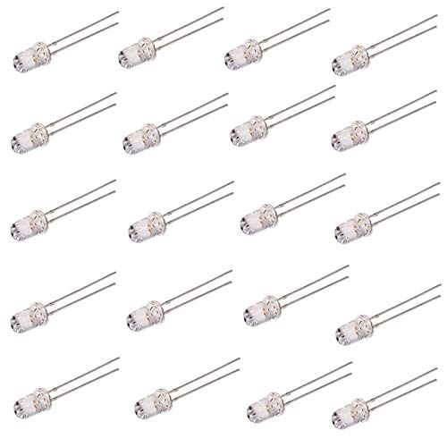 Movilideas - 25 diodes LED RVB 4,8 x 5 mm Changement automatique de couleur 2 broches haute luminosité