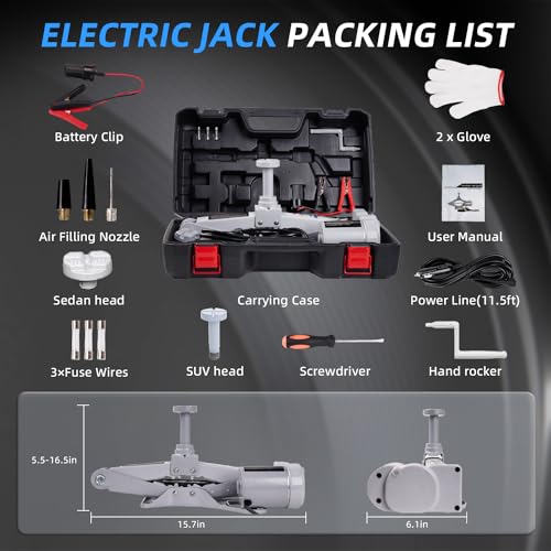 Standtall SY003 Electric Car Jack Car Floor Jack 3 Ton All-In-One Automatic 12V Scissor Lift Jack Car Repair Tool thumb #4