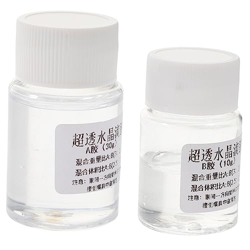 2 Sets Epoxy Resin Adhesive Epoxy Resin Glue 2 Part Epoxy Glue Clear 2 Part Epoxy Resin Two Part Epoxy Resin Clear Epoxy Resin Kit Resin Epoxy Two Part Epoxy Glue Filler Manual