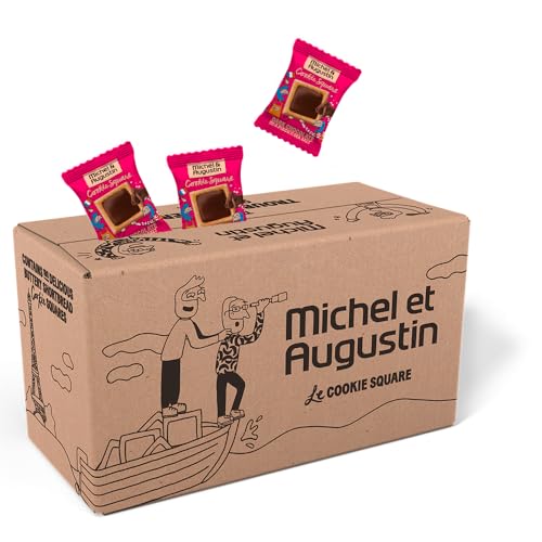 Image of Michel & Augustin Dark Chocolate Sea Salt Shortbread Cookies, Bulk 180ct
