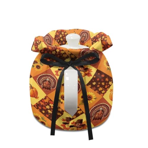 Image of Insulated Kitchen Tea Pot Dust Cover Breakfast Warmer Tea Cozies | Multifunctional Insulated Tea Pot Dust Cover Offers Heat Preservation Works as Breakfast Warmer for Household Kitchens