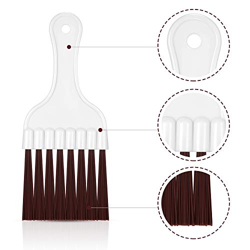 4 Packs Air Conditioner Condenser Cleaning Brush Refrigerator Coil Brush Hvac Coil Cleaner Brush Small Plastic Whisk Brush (Brown) #TOP2