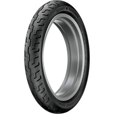 100/90-19 Dunlop D401 Front Motorcycle Tire Black Wall for