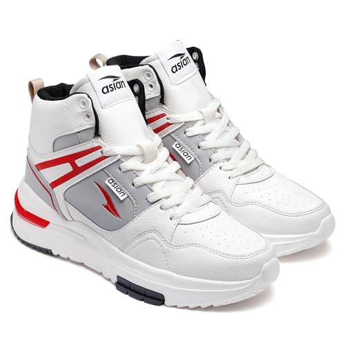 Image of ASIAN Men's Casual Sneaker, Basketball & Hi-Neck Shoes with Synthetic Upper Lightweight & Phylon Outsole with Memory Foam Insole Lace-Up Shoes for Men's Basket-05