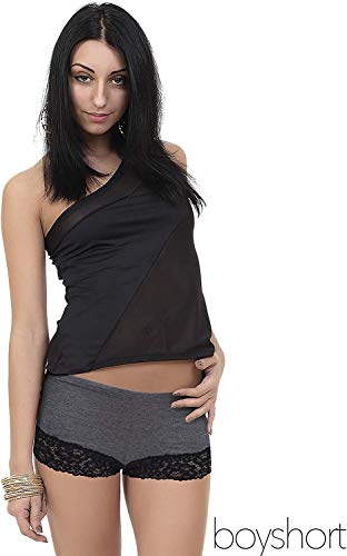 Emprella Cotton Underwear Women, 6 Seamless Womens Boy Shorts Panties for Ladies