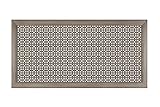 HEXIM Revestimiento de radiador Rejilla de ventilación Susanna, (90/120/150x60cm) madera MDF (120 cm frontal roble vintage) cubreradiador acanalado