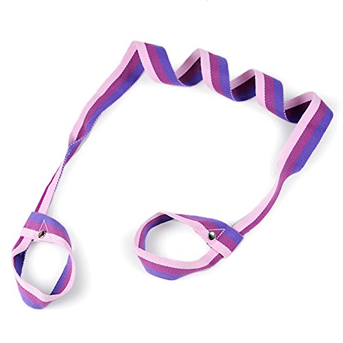 KATURN - Correa de almacenamiento para esterilla de yoga, 100 % algodón duradero, cambia de color gradualmente, morado
