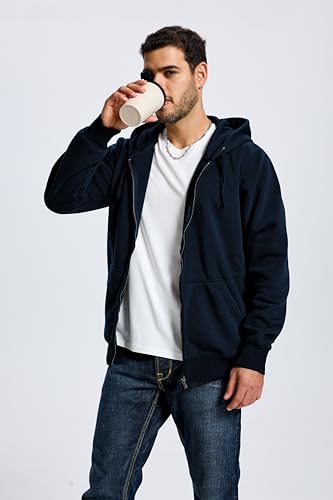 TanBridge Men's Fleece Hoodies Zip Up Hoodie Pullover Lightweight Sweatshirts with Pockets for Casual Wear4