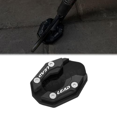 For リード125 LEAD125 LEAD 125 2023 2022 2021 2020-2013モーターサイクルCNCサイドスタンド倍率拡張スタンドキックスタンドアンプサイドスタンド延長パッド リード125サイドスタンドエクステンション引伸機プレー