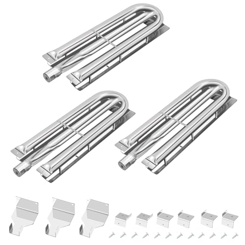Derurizy Tubo de quemador de acero inoxidable para parrilla de gas para Viking VGBQ de 41 pulgadas serie T, VGBQ serie T de 53 pulgadas, VGBQ serie T de 53 pulgadas y otros modelos de parrilla, 22 x