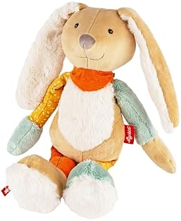 SIGIKID 39127 Owca Patchwork Sweety dziewczynki i chłopcy, maskotka polecana od urodzenia, szara, różowa