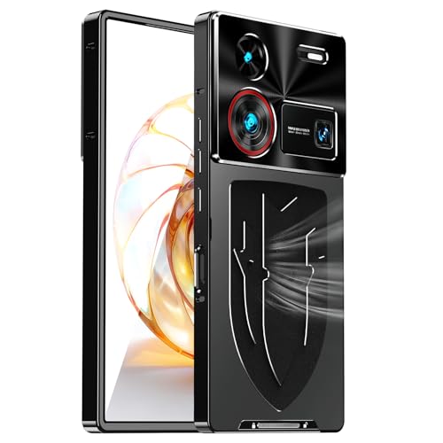 XMTON Funda para Nubia Z60 Ultra (Capa de disipación del Calor) (protección de la cámara) (antihuellas)(la Cubierta Delgada del Marco de Metal) Resistente a los Golpes y arañazos, Negro
