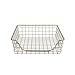 Spectrum Scoop, Home Tray Wire Bathroom & Office, Paper Tray & Produce, Sturdy Steel Storage Basket, Satin Nickel (99077)