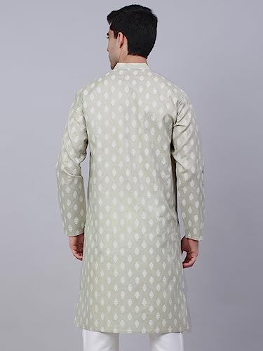 Image of Jompers Men's Cotton Regular Fit Casual Kurta