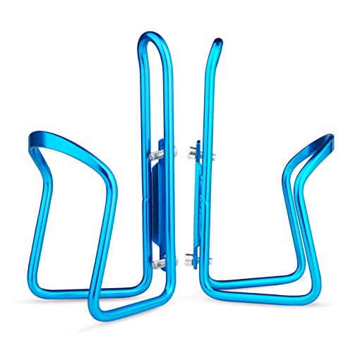 Image of FiveBox Bike Water Bottle Cage, 2Pack Cycling Bicycle Water Bottle Cage Holder Bracket for Mountain Bike MTB Road Bike, Bike Accessories, Made of Lightweight Aluminum Alloy (Blue)