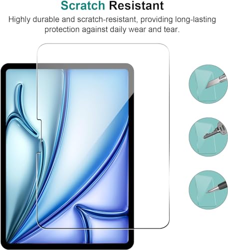 Image of VERTUS Premium Tempered Glass Screen Protector for Apple iPad Air 11 M2 (2024) (A2899, A2900, A2902, A2903) with Anti-Scratch & Smudge Proof Coating