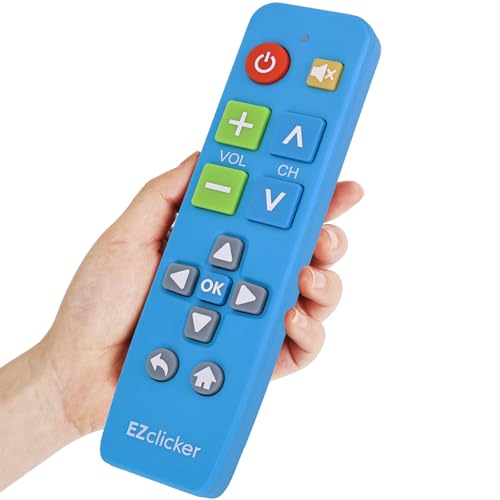 EZclicker Big Button Universal TV Remote (Blue)