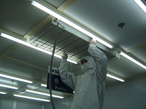 Technician installing YUCHENGTECH Anti-static Ionizer Net in a clean room