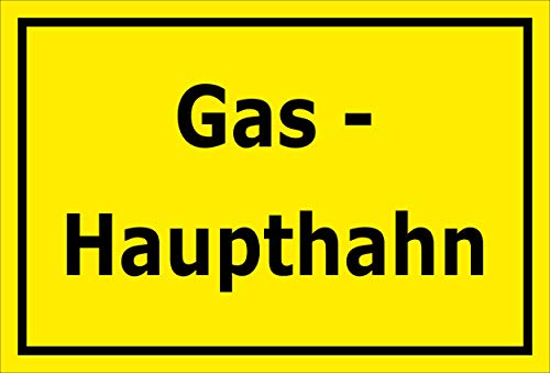 Preisvergleich Produktbild Melis Folienwerkstatt Aufkleber Gas-Haupthahn - 30x20cm S00070-081-C -20 VAR