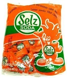 Selz Soda Lemon Powder Filled Hard Candy 14.82 Oz by Bocati