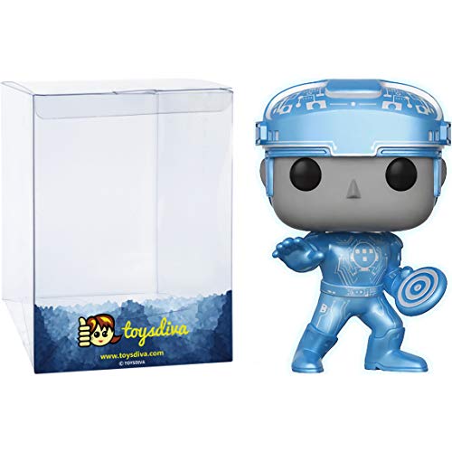 Tron (Chase): Fun Ko P O P ! Movies Vinyl Figure Bundle With 1 Compatible 'Toysdiva' Graphic Protector (489 - 14700 - B)