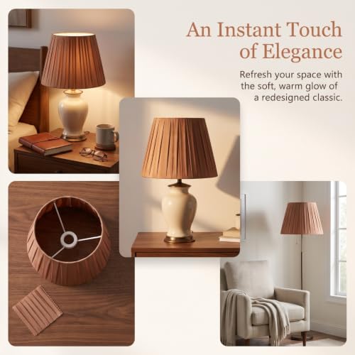 KALLORY Lamp Shade for Table Lamps Small Fabric Replacement Lampshade Cover