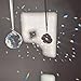 EasyBravo 50mm Clear Crystal Ball Prisms Feng Shui Suncatcher Decorating Hanging Faceted Prism Balls + Hanging Kit