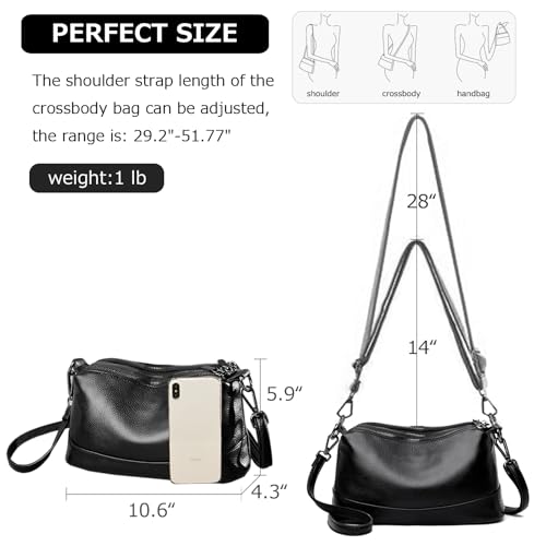 Genuine Leather Purses for Women Crossbody Bags Small Shoulder Handbags Trendy Clutch Cross Body Phone Purses4