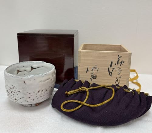 Living National Treasure Eleventh Miwa Kyuzo Shirahagi Rice Bowl. *Wooden box not included if shipped overseas