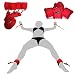 Bed Restraint System for Sex Adjustable Mattress, Restraint With Cuffs For Ankles and Wrists - Fits Almost Any Size Mattress - Red