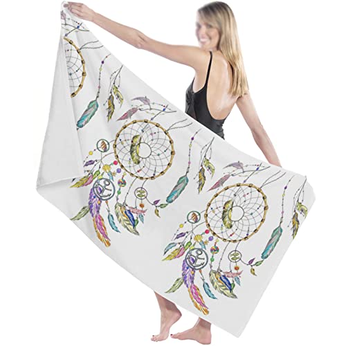 Drap de bain microfibre LiChA grande serviette de plage de sport pour adulte