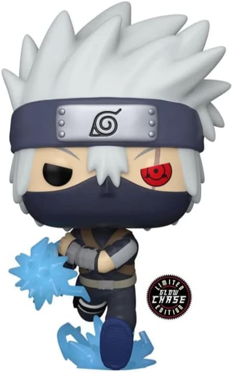 Funko Naruto Shippuden: Kid Kakashi con Chidori (exclusivo de anime AAA) Glow Chase incluido con protector contra estallidos