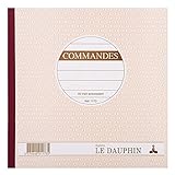 Le Dauphin 1173d Befehle 5 Stück Durchschreibbuch kariert texté Papier selbstdurchschreibend 21 x 21 cm 50 Blatt Vierfach