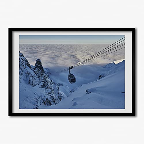 Cadre en Bois Moderne Kasprowy Wierch 70x50 cm Premium