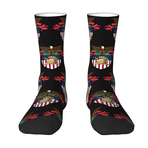 U.S. Military Academy Coat of Arms Socks For Men Women Outdoor Sports Running Hiking Wicking Crew Socks2