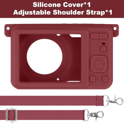 Funda de Silicona para Cámara Kodak PIXPRO FZ55 Roja miniatura 3