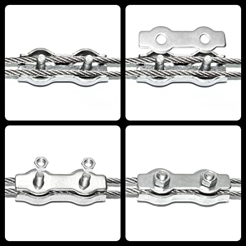 10 x Duplex Stainless Steel V4 A Clip Wire Rope Cable Wire Clip Clamp, Seil diameter 3 mm - Image 4