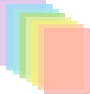 CORTNEY 8 Pcs Dyslexia Reading Aids, Reading Tracking Rulers for Dyslexia Irlens, ADHD and Visual Stress, Highlight Strips Bright Colored Plastic Guided Reading Overlays for Reduce Visual Stress