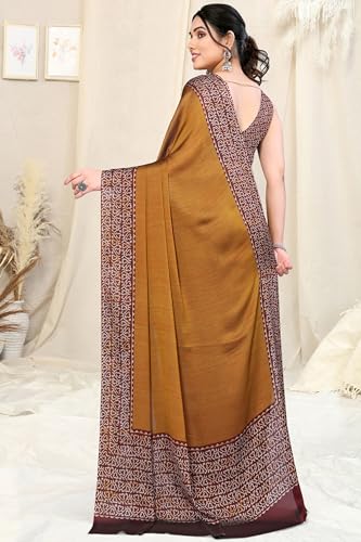 Image of MIRCHI FASHION Saree for Woman Chiffon Madhubani Print | Breathable Comfortable Printed Saree for Office and Regular Use (Available in 15 Designs)