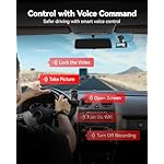 REDTIGER 4K Dash Cam Front and Rear, STARVIS 2 Sensor, Touch Screen 3.18", 128GB Card Included, Voice Control, 5.8GHz WiFi Car Dash Camera, GPS, Night Vision, Emergency Lock, Parking Mode (F7N Touch) - Image 4