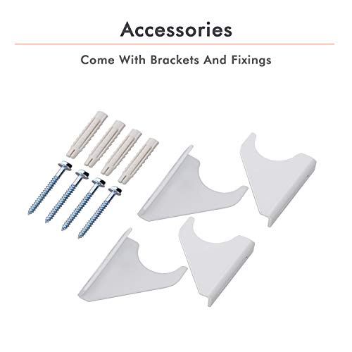 ELEGANT Radiators Vertical White Tall Single Bathroom Kitchen Designer Radiator Flat Panel 1800 x 452 mm - Image 4