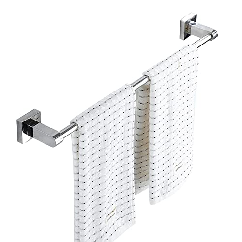 Porte-serviette pliable mural en aluminium et barre de serviette simple acier inoxydable