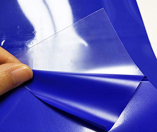 Image of guangyintong Blue Heat Transfer Vinyl HTV Rolls, 12 inch x 8ft Blue Iron on Vinyl for T-Shirts, Glossy Surface HTV Vinyl for All Cutter Machines Easy to Cut & Weed for Heat Vinyl Design