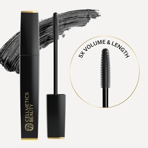 Cellmetics Mascara for Mature Lashes 60+ – Volumizing & Lengthening, Washable Black — view 4